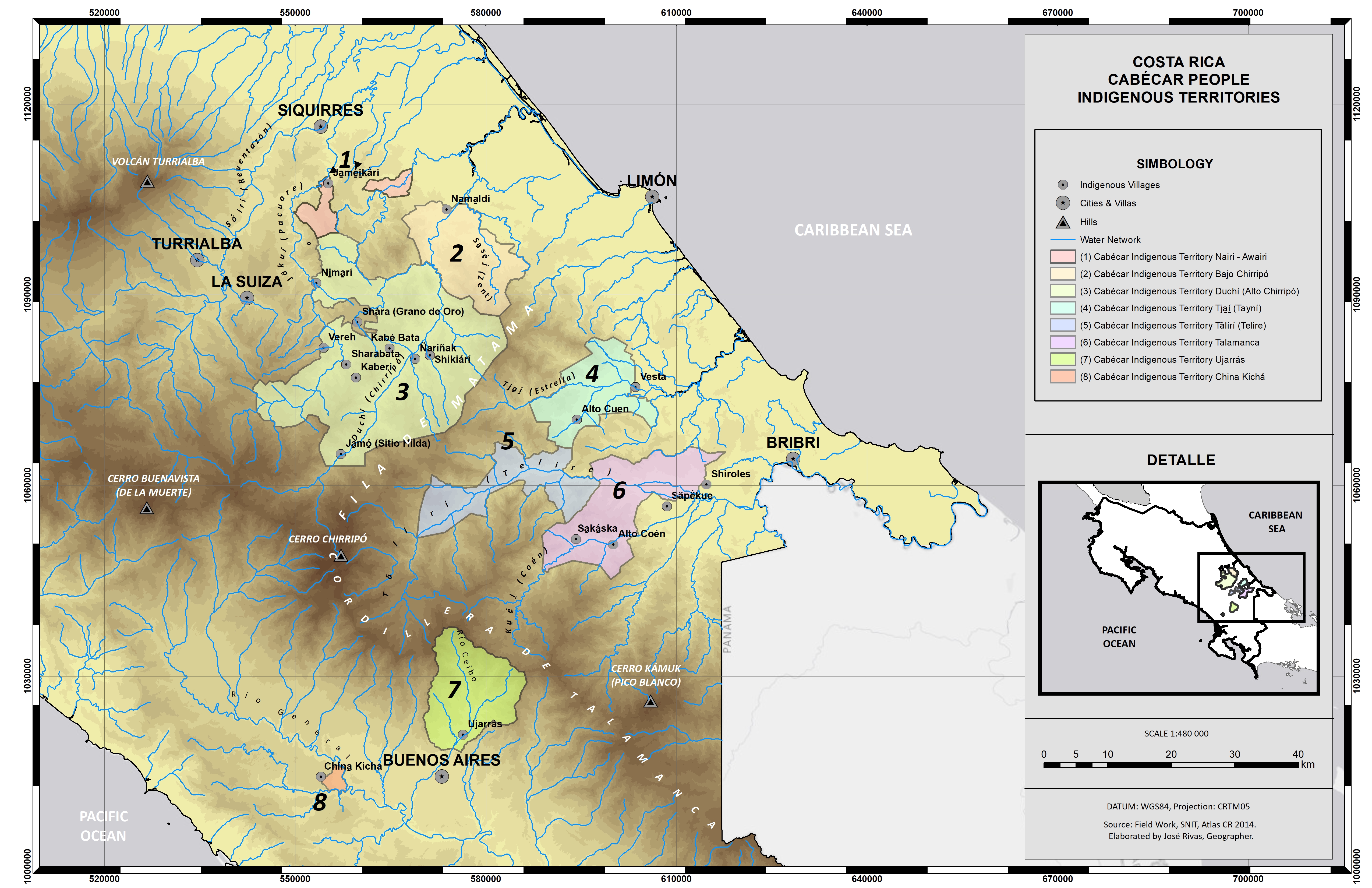 Cabecar territories